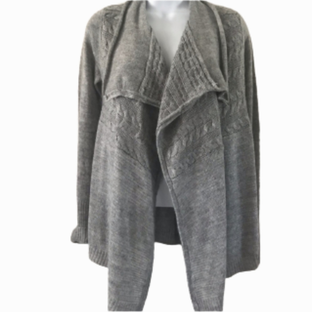 Link Open Front Wrap Sweater Cardigan - image 1